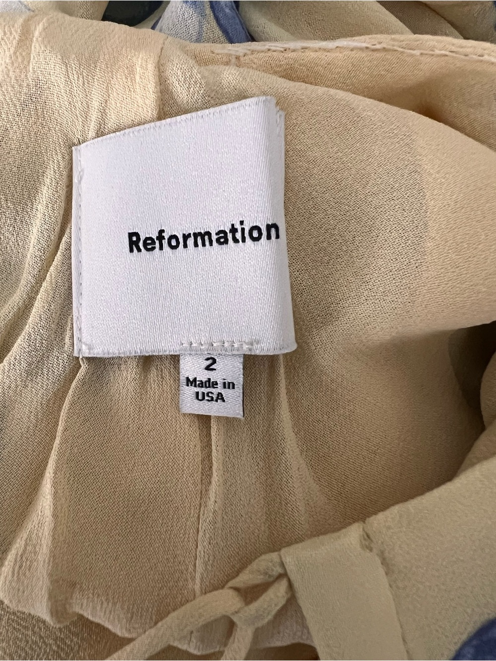 Reformation Olio Maxi Cut Out Floral Dress Size 2 - Picture 5 of 7